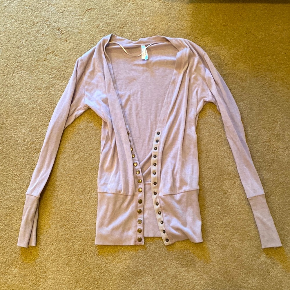Brown cardigan with buttons